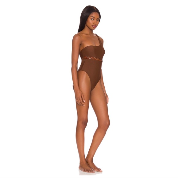 NWT Revolve Tularosa Adaire One Piece, chocolate brown, small - Picture 2 of 7